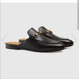Gucci womans Princetown leather shoe
